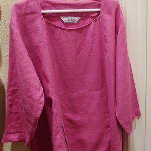 Itemz Womens Linen Top Size L
